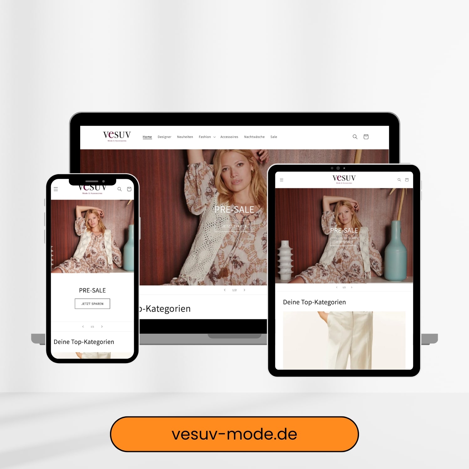 Website Kundenprojekt Vesuv