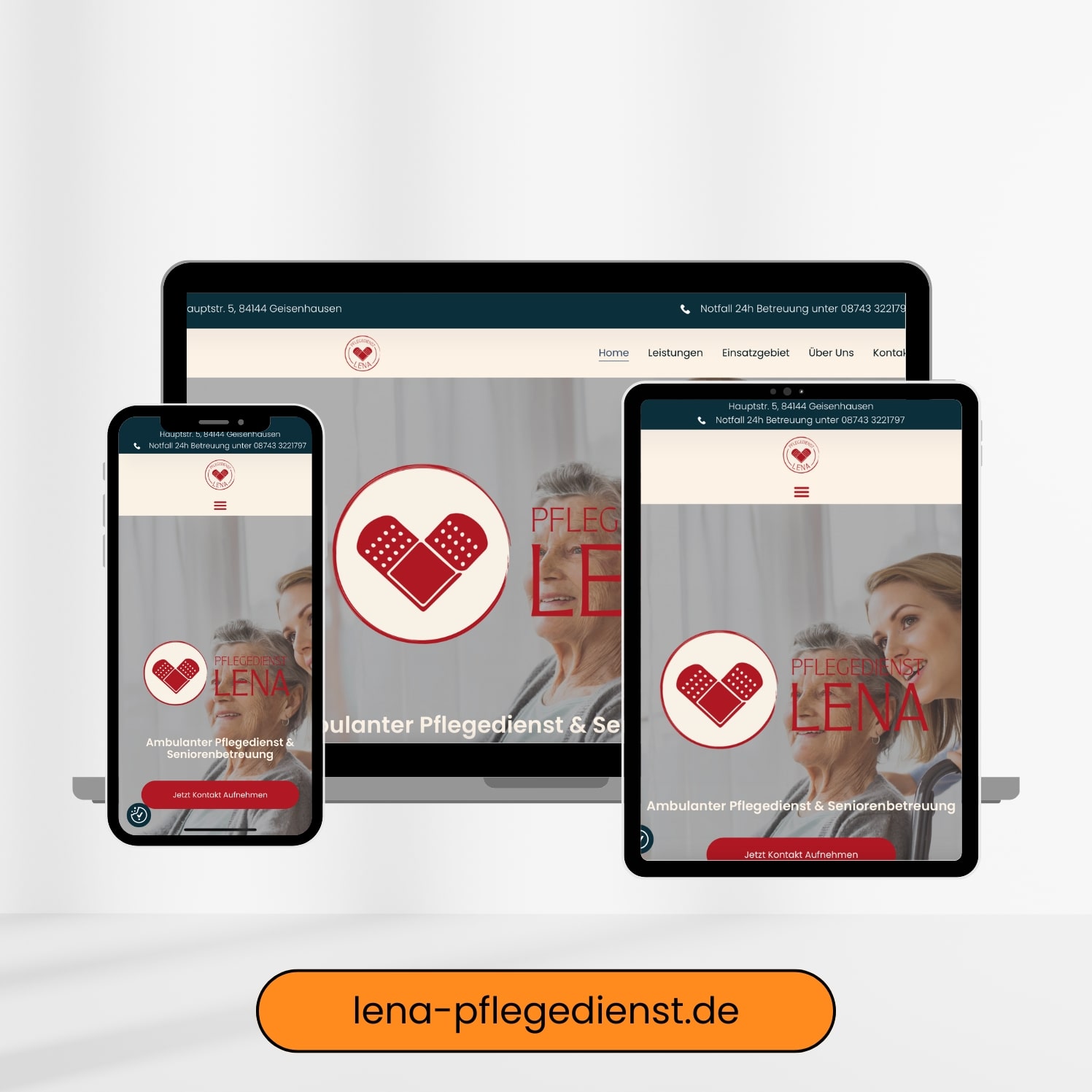 Website Kundenprojekt Lena Pflegedienst